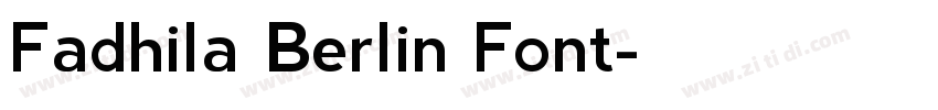 Fadhila Berlin Font字体转换
